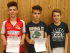 Jungen U18: Moritz Feucht, Hugo Lopes-Teixeira und Jannik Trüdinger (alle DJK Sportbund),